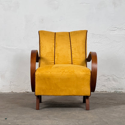 Pair of Art Deco Armchairs by Jindřich Halabala for UP Závody 1930s