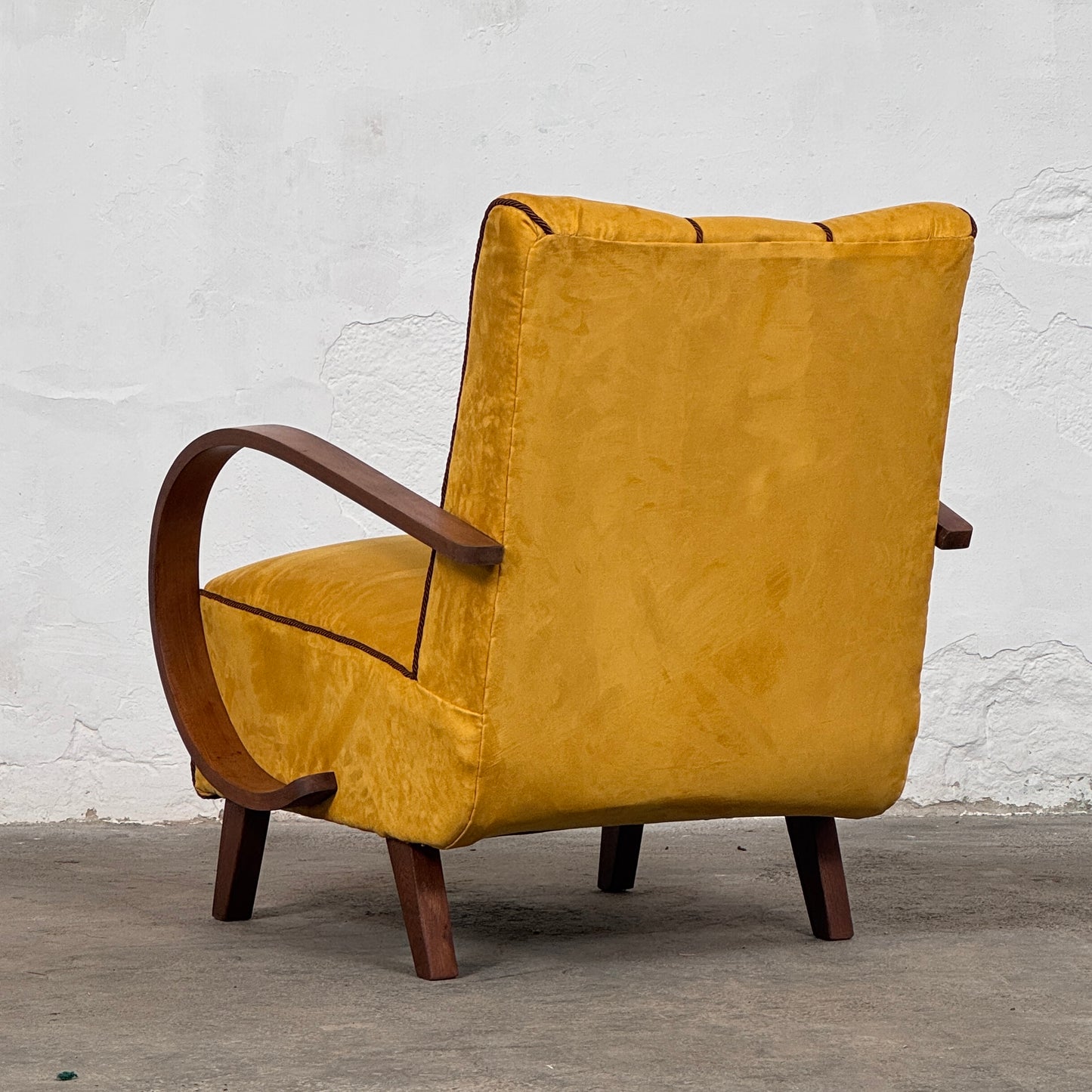 Pair of Art Deco Armchairs by Jindřich Halabala for UP Závody 1930s