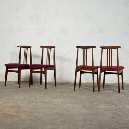 Set of 5 Polish Dining Chairs by M. Zielinski, 1960s
