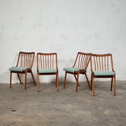 Set of 4 Dining Chairs by Ludvik Volak for TON Bystřice, 1960s