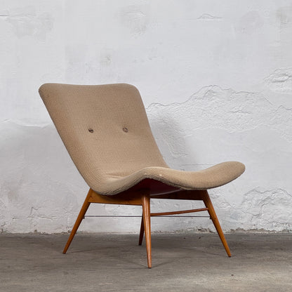 Mid-Century Easy Chair by Jindřich Halabala for Český Nábytek, 1950s