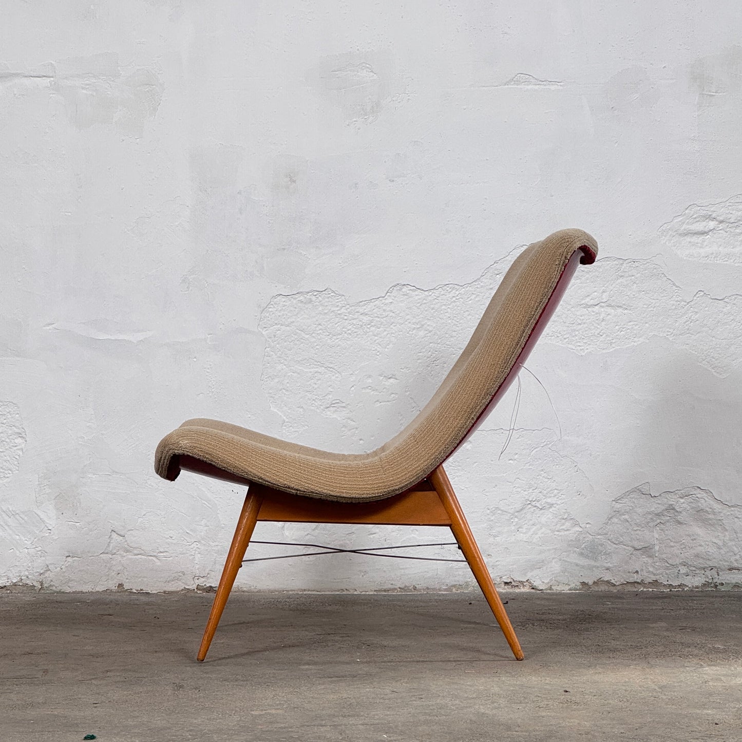 Mid-Century Easy Chair by Jindřich Halabala for Český Nábytek, 1950s