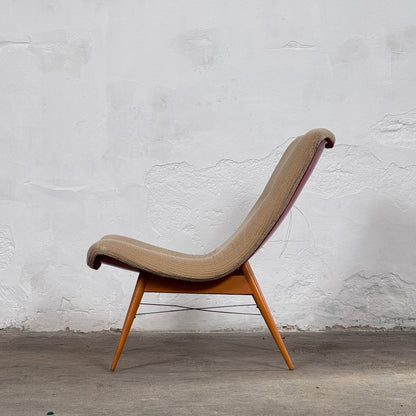 Mid-Century Easy Chair by Jindřich Halabala for Český Nábytek, 1950s