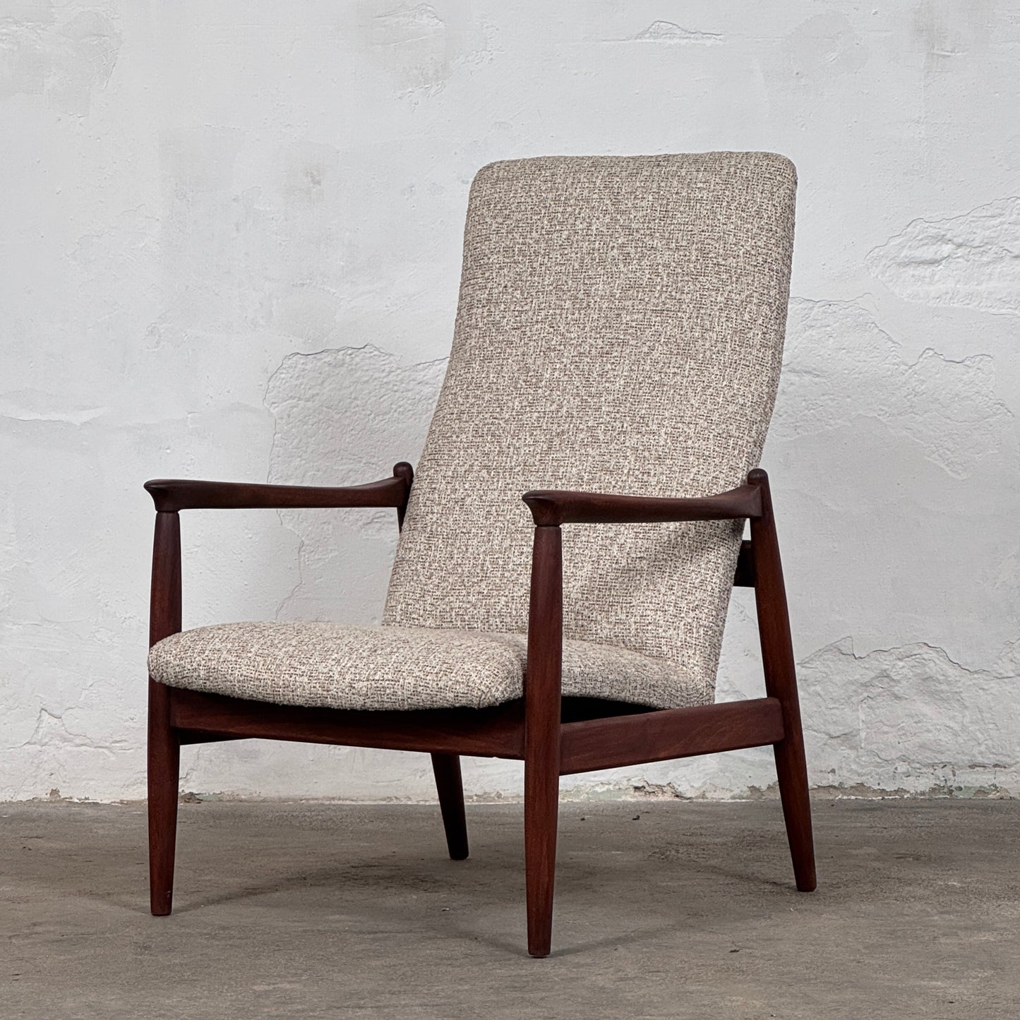 Pair of Restored GFM-64 High Back Lounge Chairs by Edmund Homa, 1960s