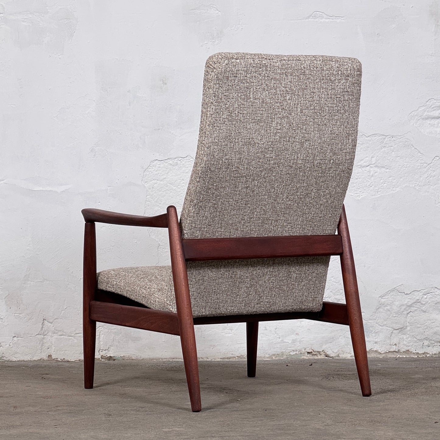 Pair of Restored GFM-64 High Back Lounge Chairs by Edmund Homa, 1960s