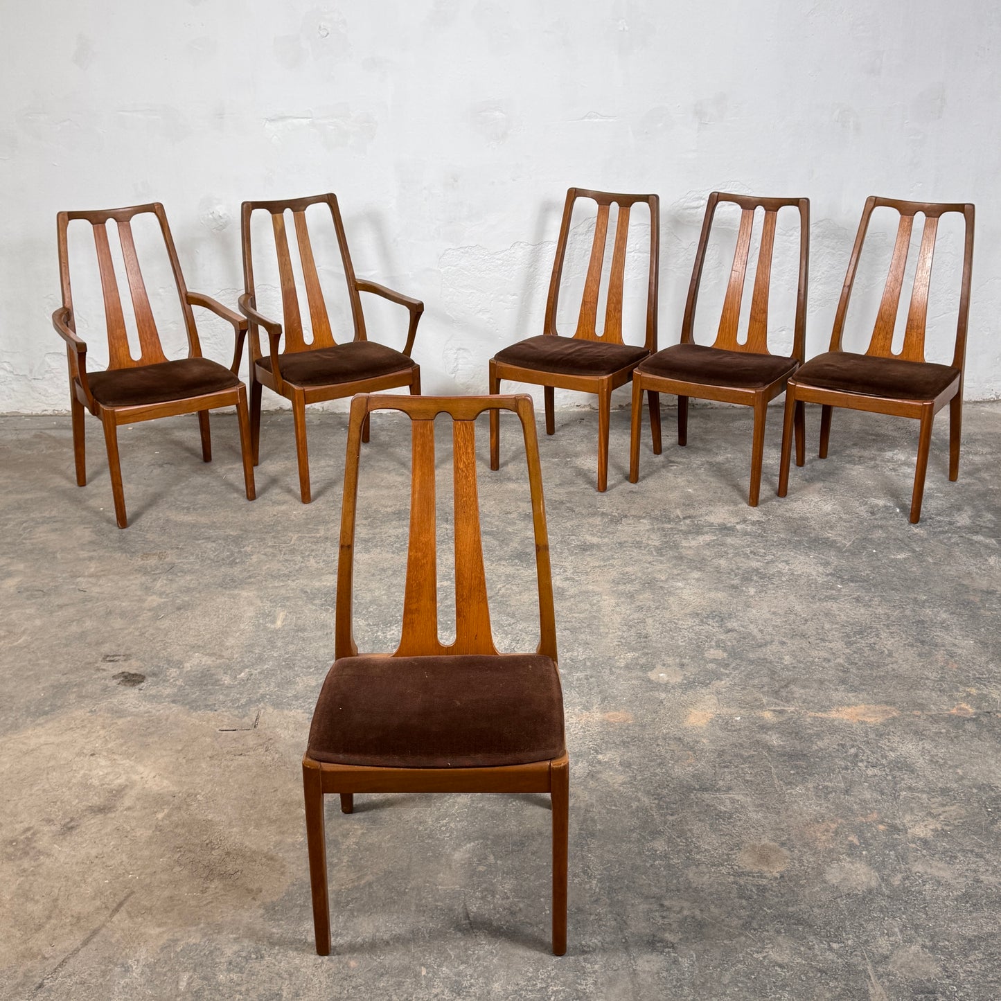 Mid-Century Nathan Dining Set: Extendible Table & 6 Chairs, 1960