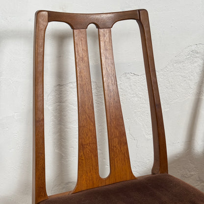 Set of 6 Nathan Dining Chairs with Armchairs, 1970