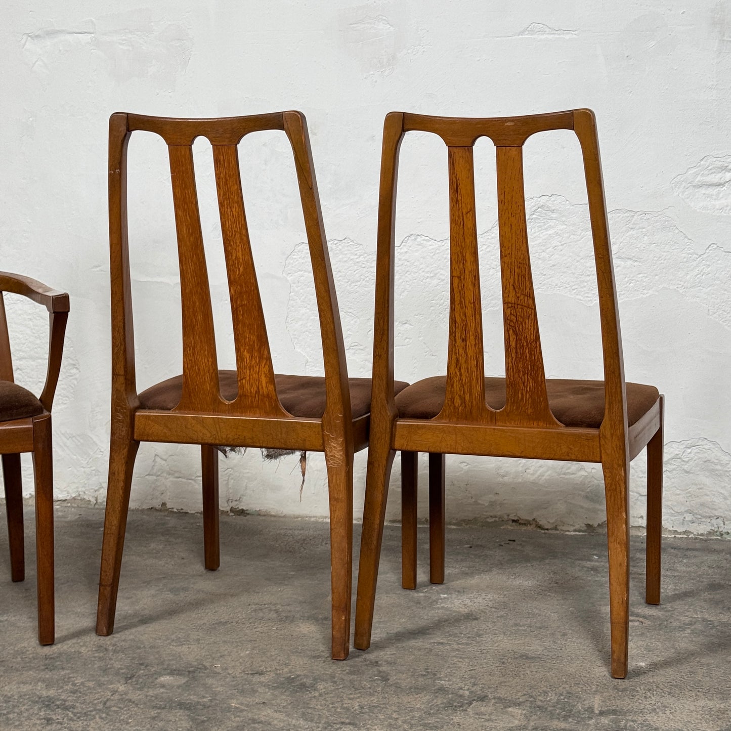 Set of 6 Nathan Dining Chairs with Armchairs, 1970