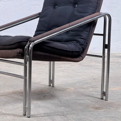 Pair of Bauhaus Style Mid-Century Armchairs
