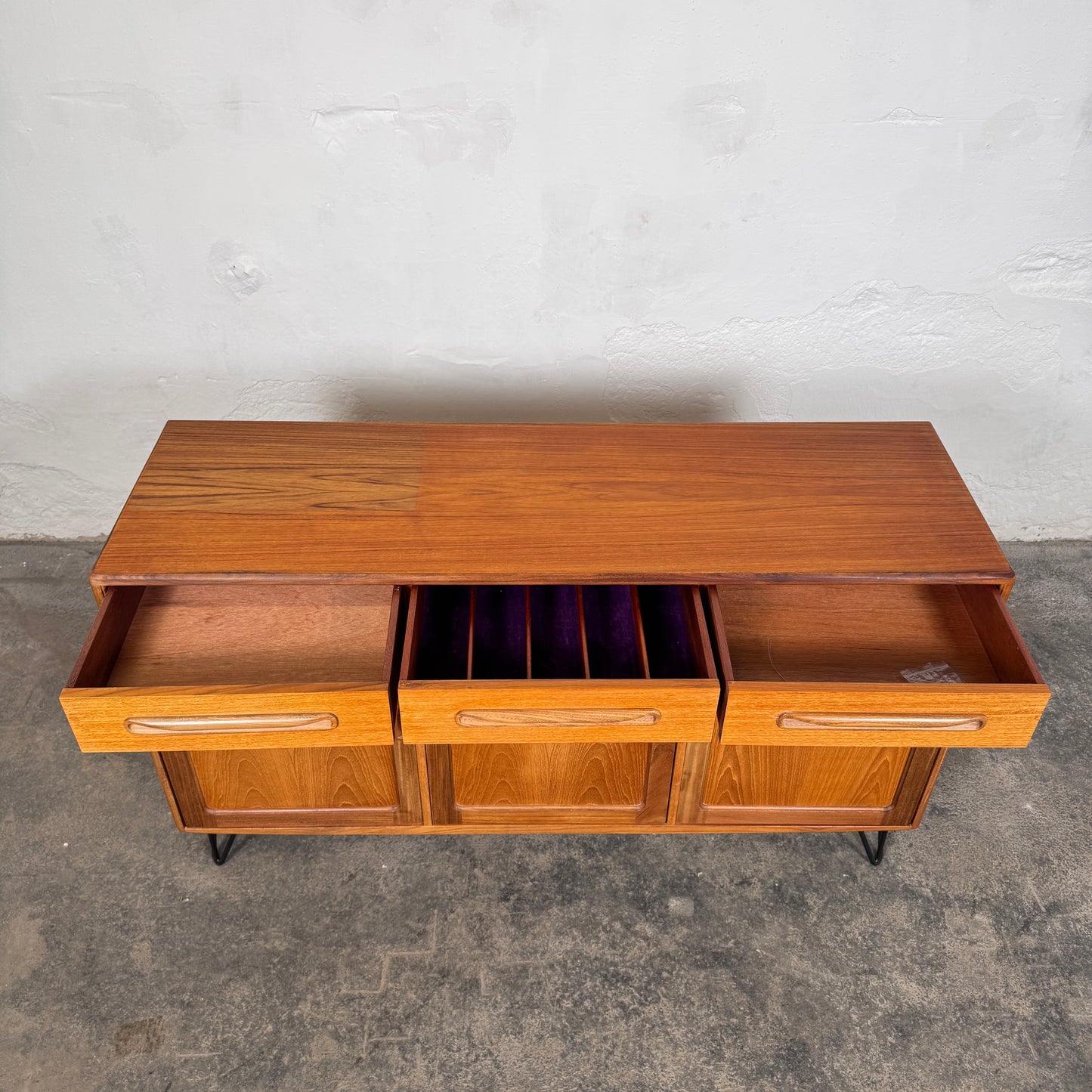 Vintage G-Plan Fresco Sideboard on Hairpin Legs, 1970