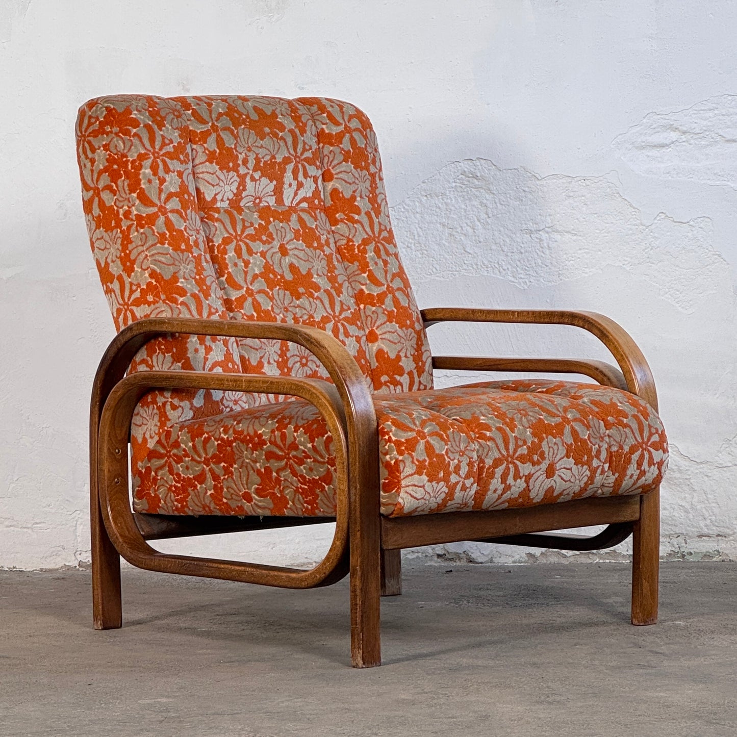 Pair of Debreceni Art Deco Style Armchairs, 1960