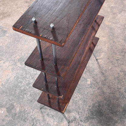 Bauhaus Style Dark Oak Shelving Unit