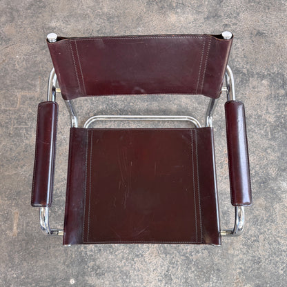 MG5 Leather Chair by Matteo Grassi, 1970