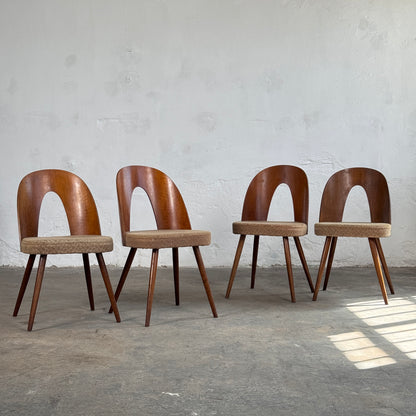 Set of 4 Antonín Šuman Dining Chairs for Tatra Nábytok, 1960