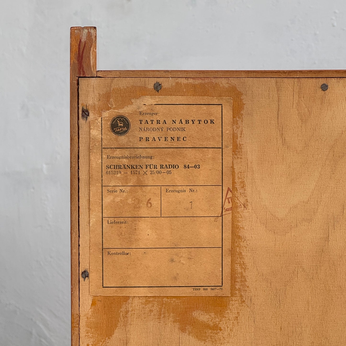 František Jirák Sideboard for Tatra Nábytok, 1960