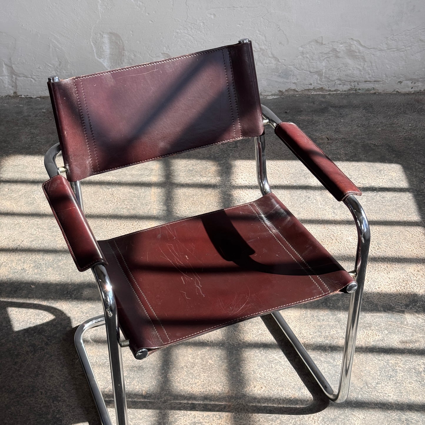 MG5 Leather Chair by Matteo Grassi, 1970
