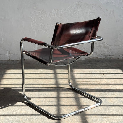 MG5 Leather Chair by Matteo Grassi, 1970