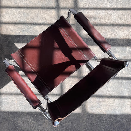 MG5 Leather Chair by Matteo Grassi, 1970