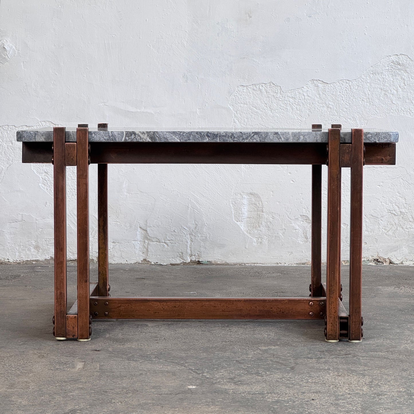Mid-Century Modern Brass & Marble Coffee Table, 1960