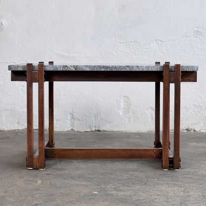 Mid-Century Modern Brass & Marble Coffee Table, 1960