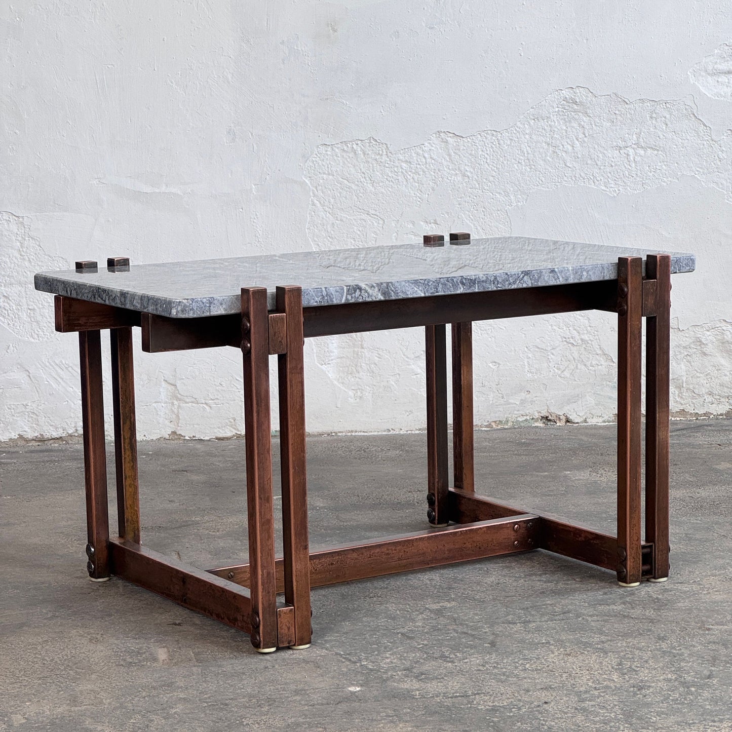 Mid-Century Modern Brass & Marble Coffee Table, 1960
