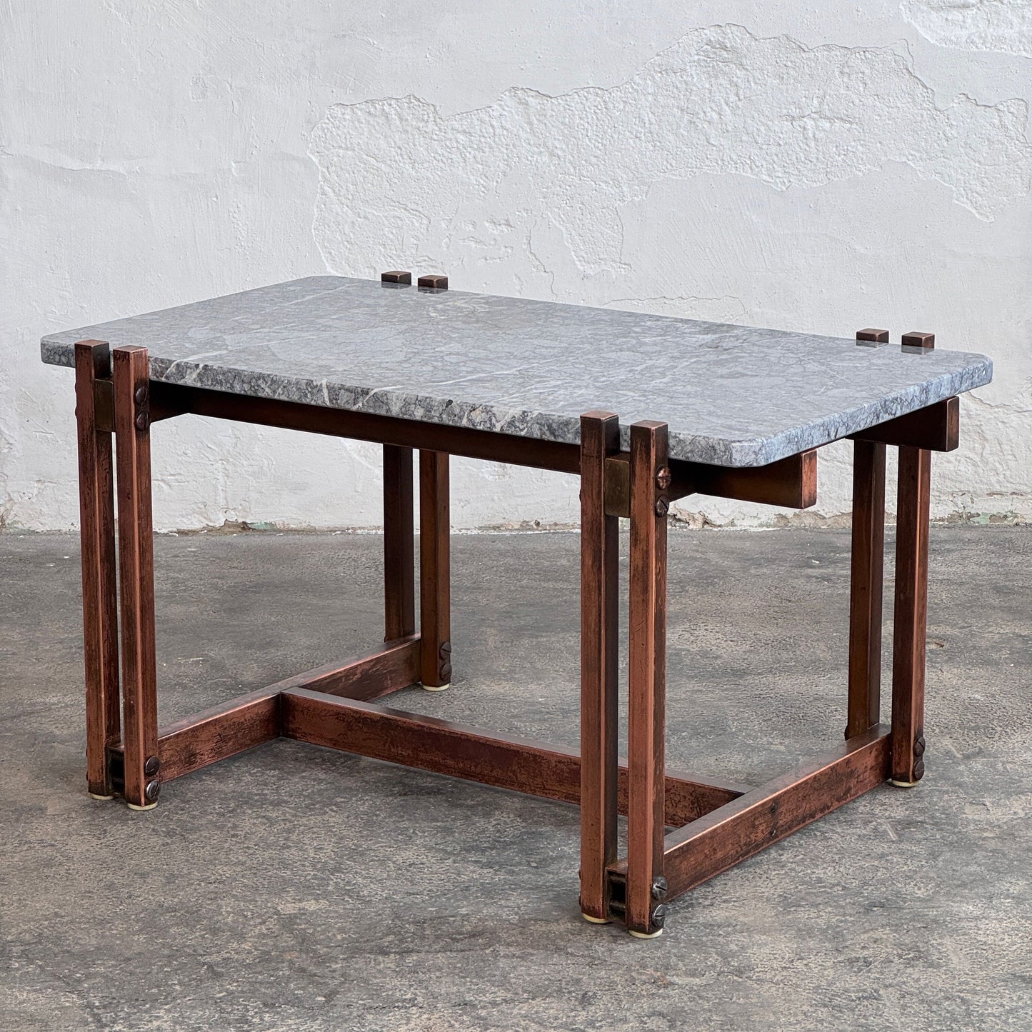 Mid-Century Modern Brass & Marble Coffee Table, 1960