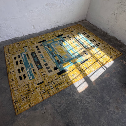 Large Vintage Hungarian Mid-Century Rug, 1960