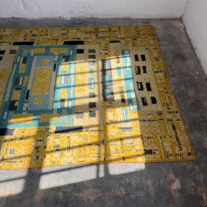 Large Vintage Hungarian Mid-Century Rug, 1960