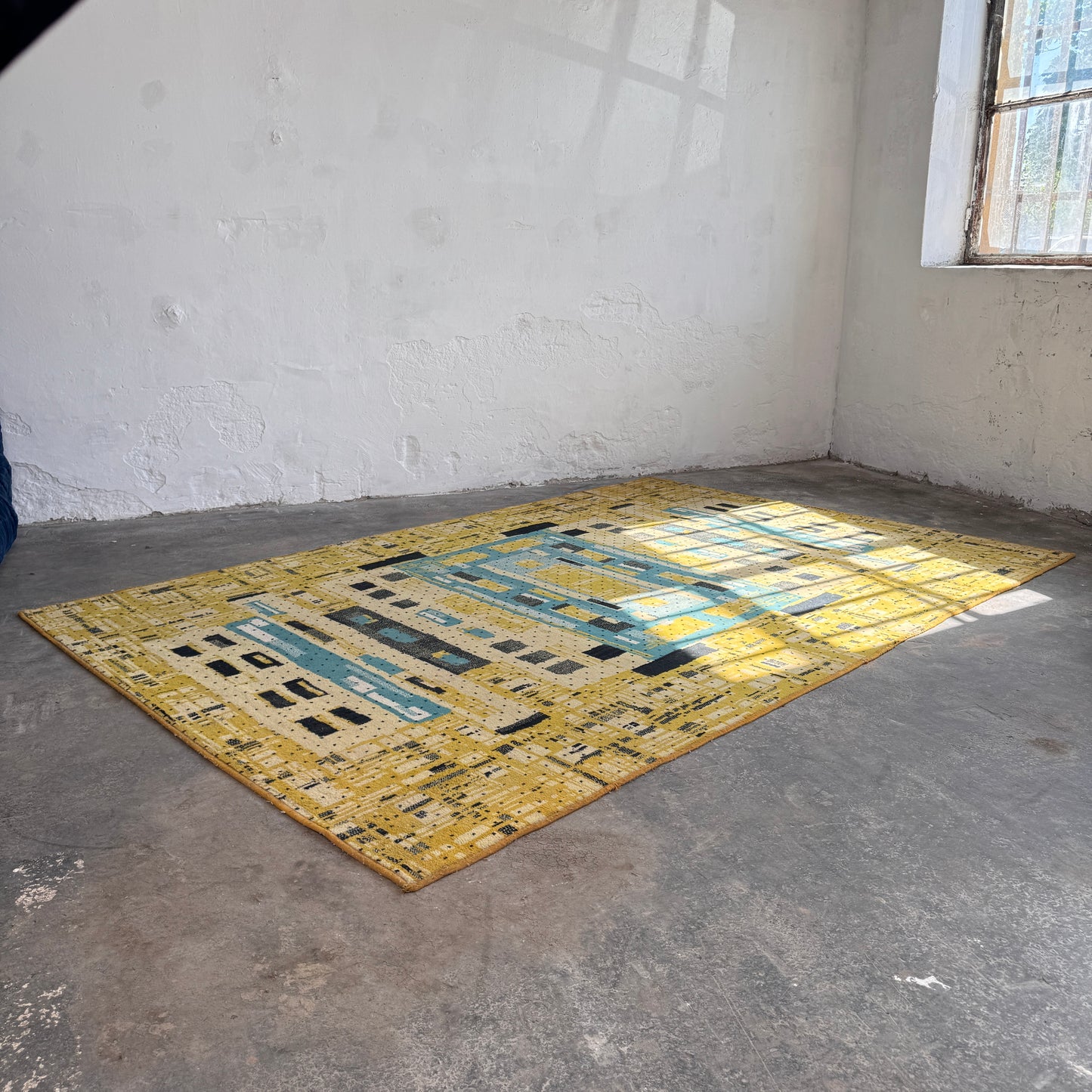 Large Vintage Hungarian Mid-Century Rug, 1960