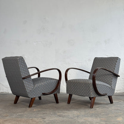 Pair of Jindřich Halabala Type C Armchairs for UP Závody, 1930
