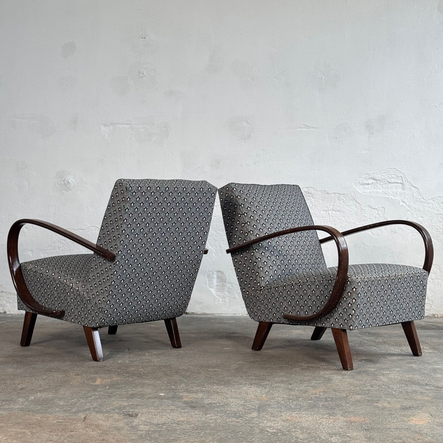 Pair of Jindřich Halabala Type C Armchairs for UP Závody, 1930