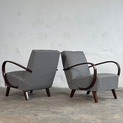 Pair of Jindřich Halabala Type C Armchairs for UP Závody, 1930