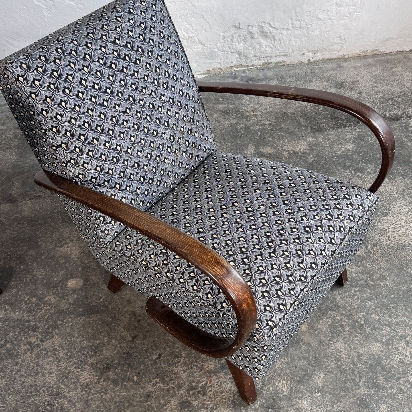 Pair of Jindřich Halabala Type C Armchairs for UP Závody, 1930