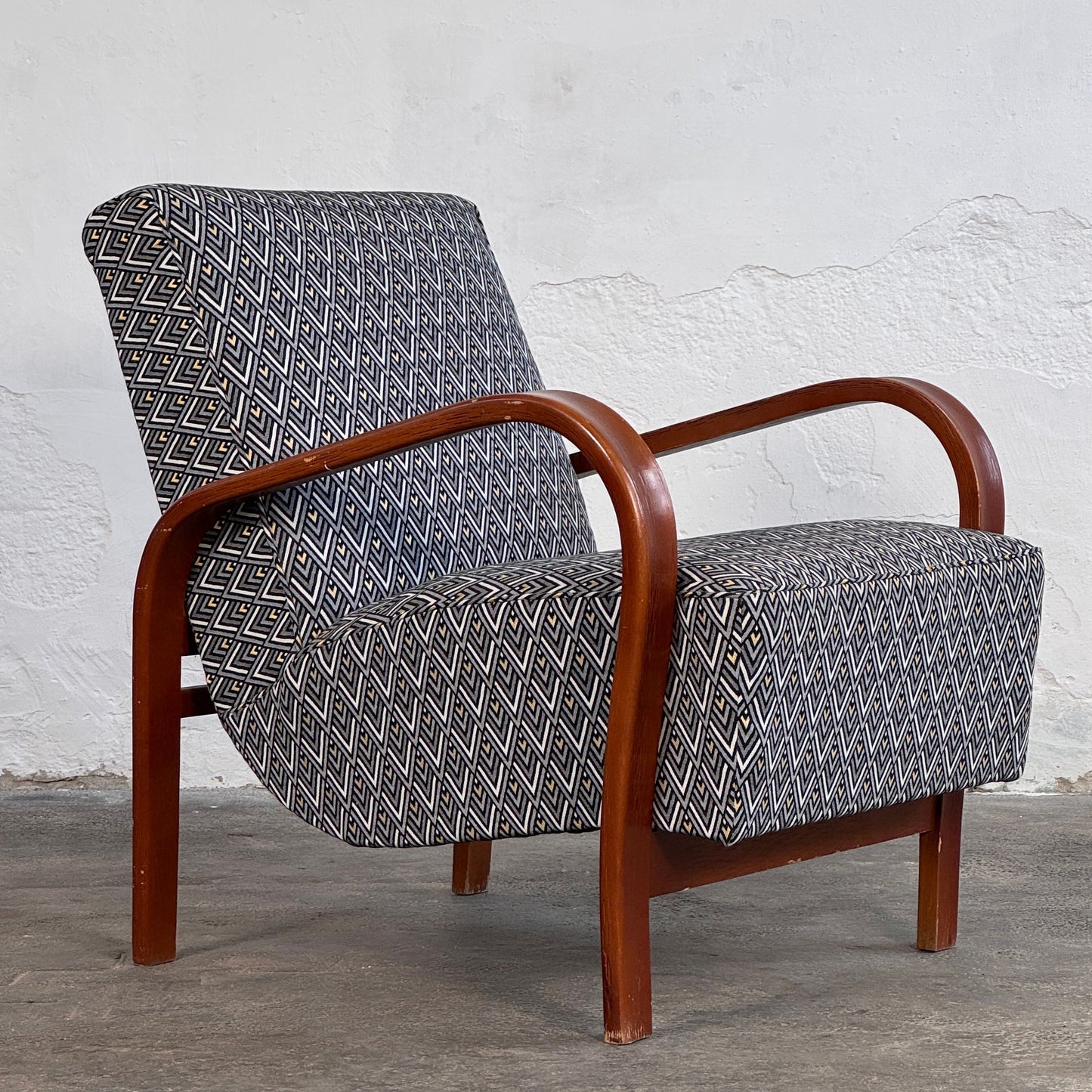 Pair of Kozelka & Kropáček Armchairs, 1960s