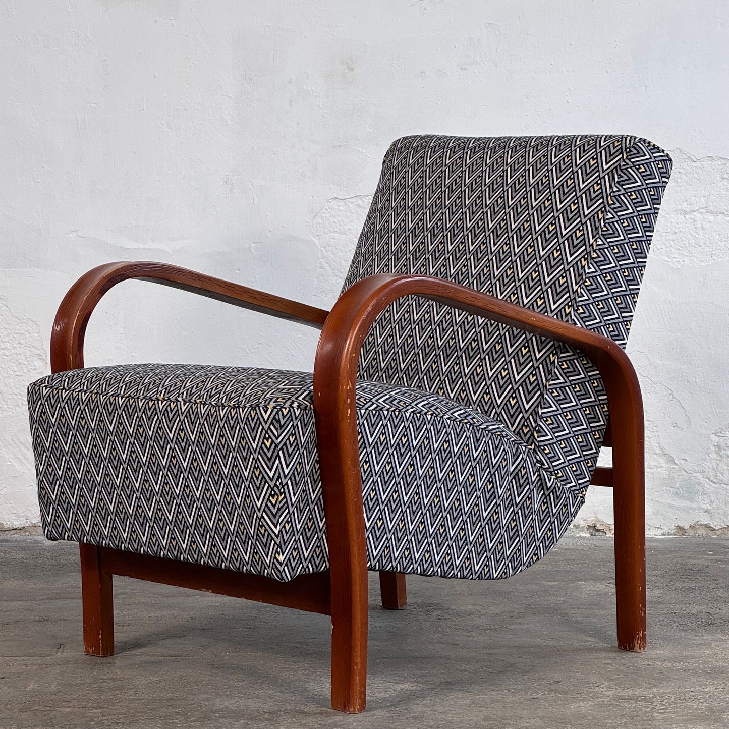 Pair of Kozelka & Kropáček Armchairs, 1960s
