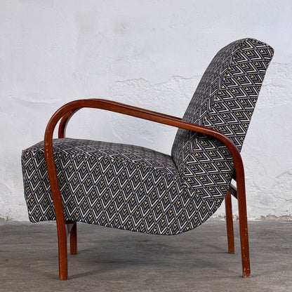 Pair of Kozelka & Kropáček Armchairs, 1960s