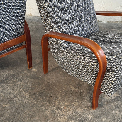 Pair of Kozelka & Kropáček Armchairs, 1960s