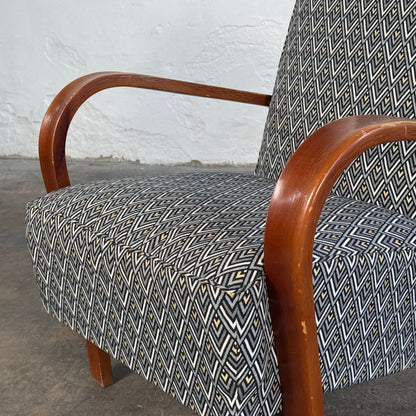 Pair of Kozelka & Kropáček Armchairs, 1960s