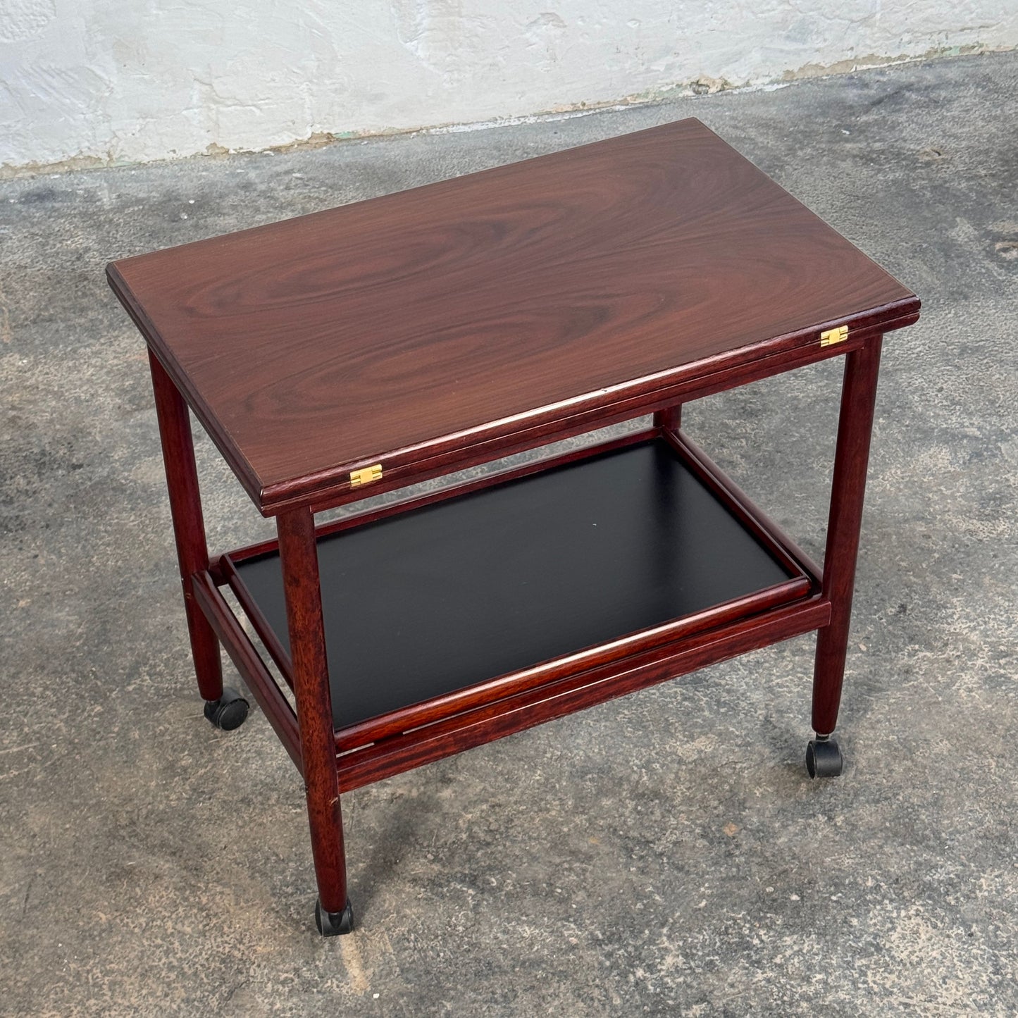 Grete Jalk Rosewood Extendable Drinks Trolley for Poul Jeppesens Møbelfabrik, 1960