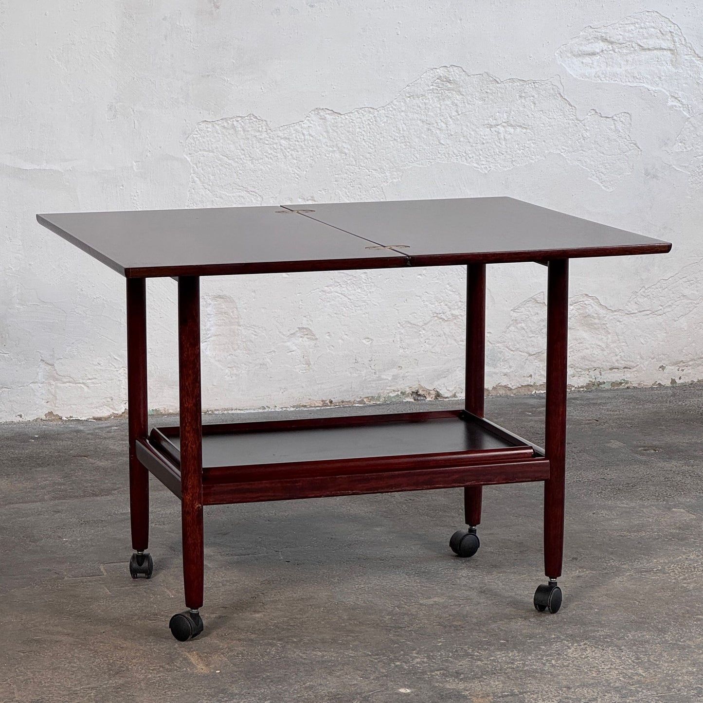 Grete Jalk Rosewood Extendable Drinks Trolley for Poul Jeppesens Møbelfabrik, 1960