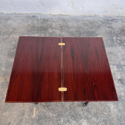 Grete Jalk Rosewood Extendable Drinks Trolley for Poul Jeppesens Møbelfabrik, 1960