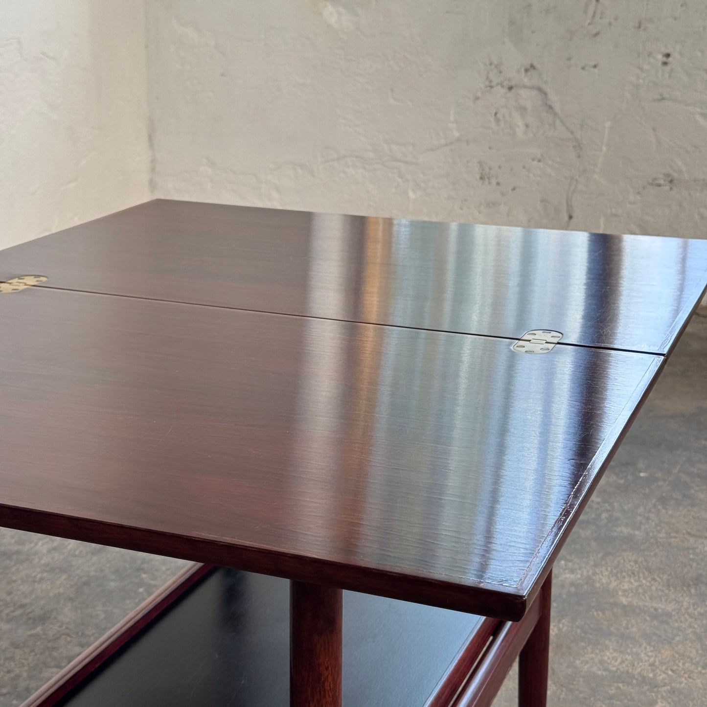 Grete Jalk Rosewood Extendable Drinks Trolley for Poul Jeppesens Møbelfabrik, 1960