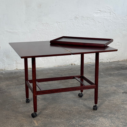 Grete Jalk Rosewood Extendable Drinks Trolley for Poul Jeppesens Møbelfabrik, 1960