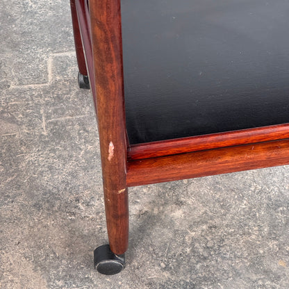Grete Jalk Rosewood Extendable Drinks Trolley for Poul Jeppesens Møbelfabrik, 1960