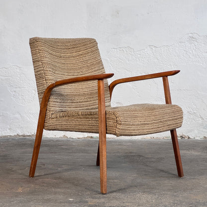 Pair of DDR Oak Armchairs for Refurbishment, 1960