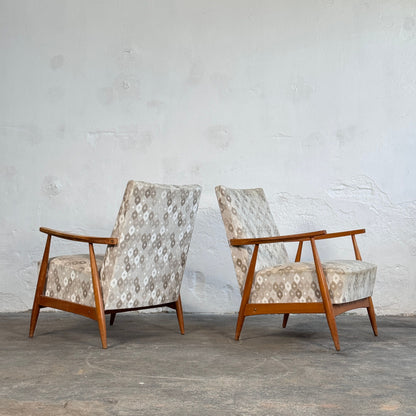 Pair of Hungarian Mid-Century Modern Armchairs, 1960