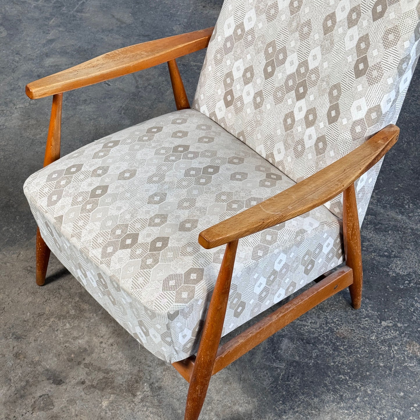 Pair of Hungarian Mid-Century Modern Armchairs, 1960