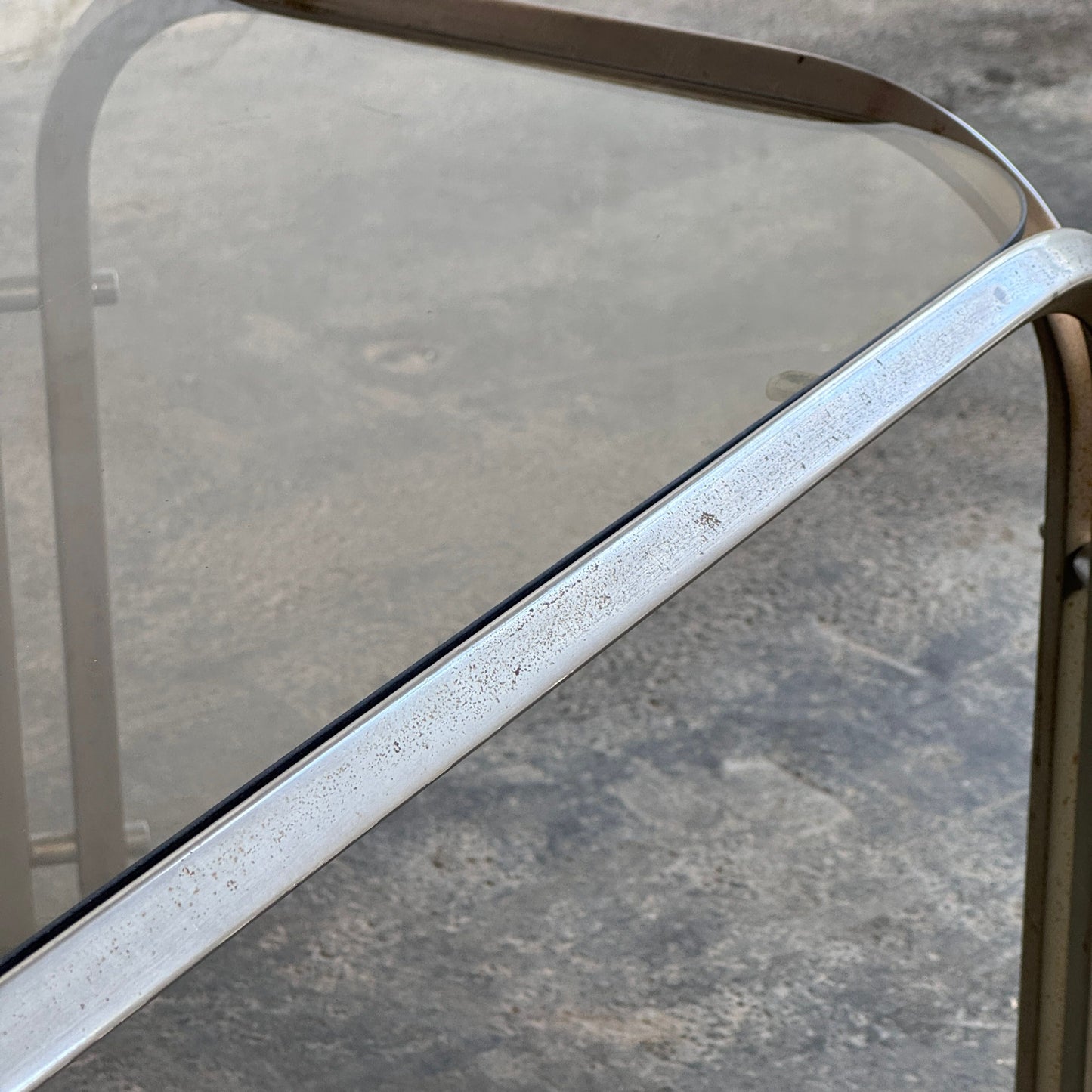 Steel and Glass Mid-Century Coffee Table, 1970