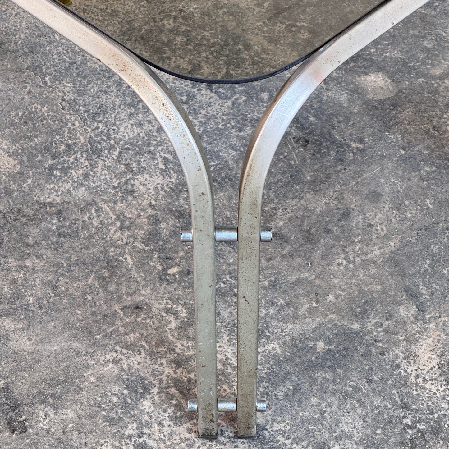 Steel and Glass Mid-Century Coffee Table, 1970