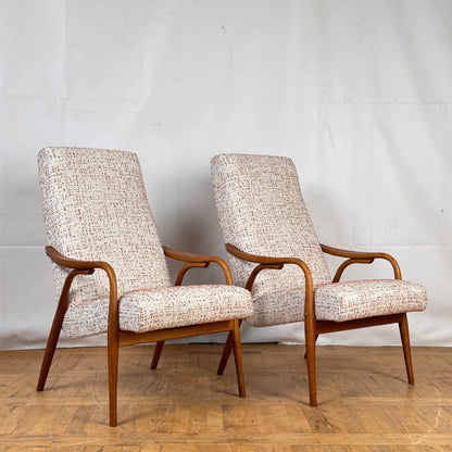 Pair of Antonin Suman armchairs for TON 1960s